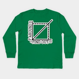 F Around And Find Out Chart Kids Long Sleeve T-Shirt